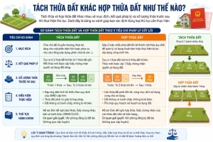 Tách Thửa Đất Khác Hợp Thửa Đất Như Thế Nào?