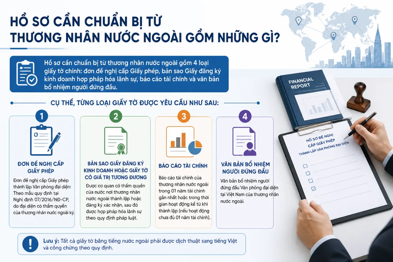 Hồ Sơ Cần Chuẩn Bị Từ Thương Nhân Nước Ngoài Gồm Những Gì?