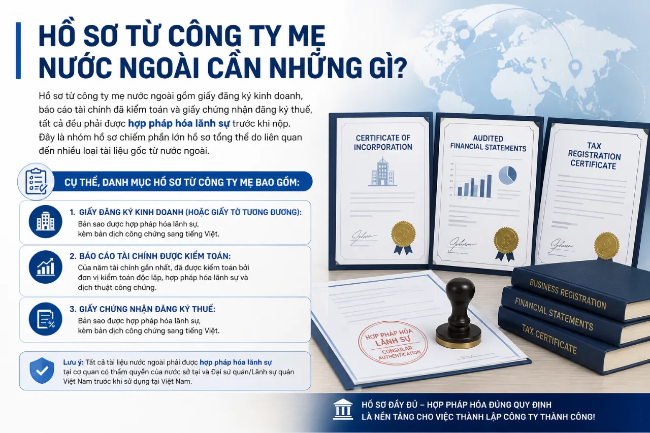 Hồ Sơ Từ Công Ty Mẹ Nước Ngoài Cần Những Gì?
