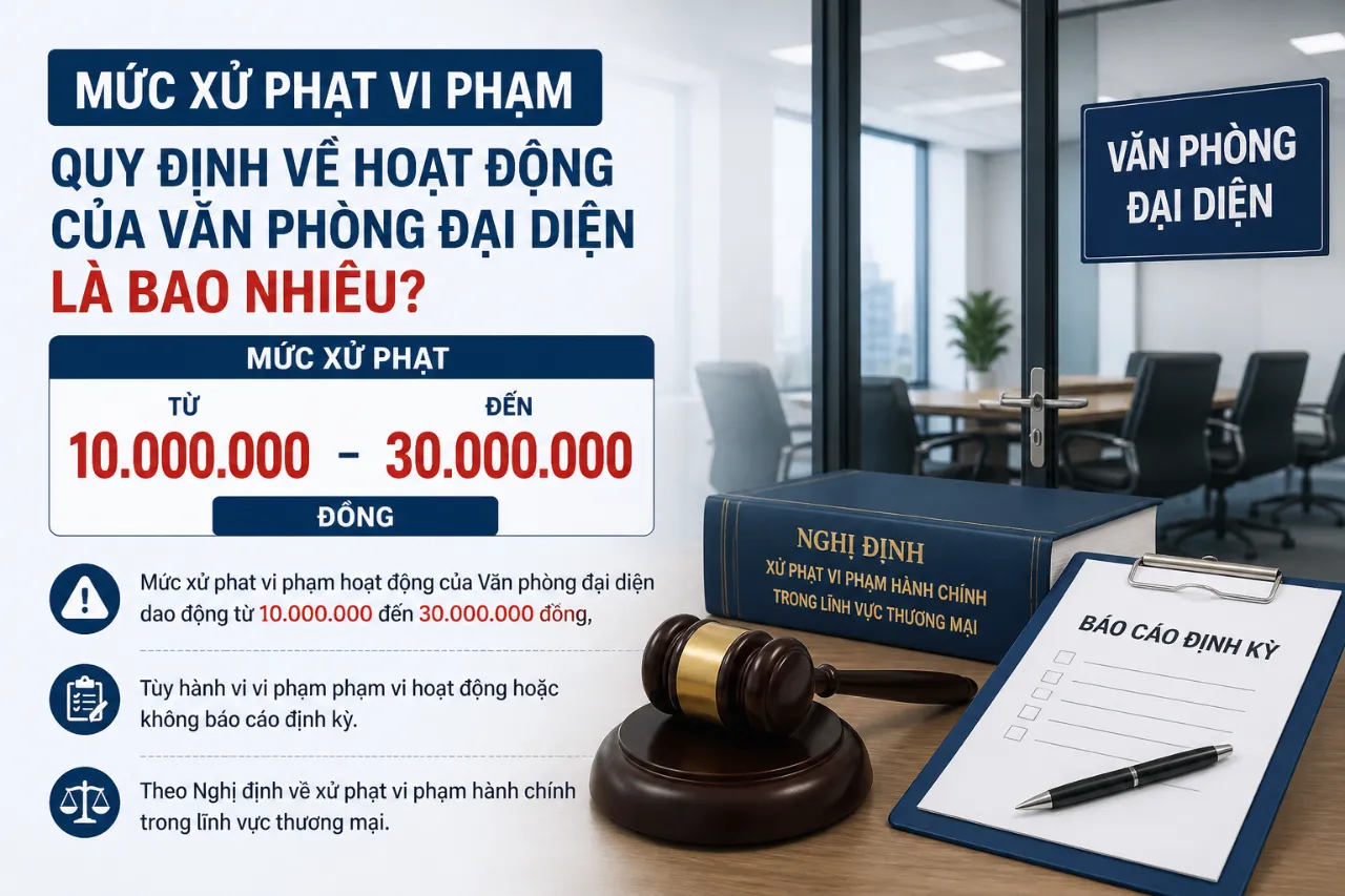 Mức Xử Phạt Vi Phạm Quy Định Về Hoạt Động Của Văn Phòng Đại Diện Là Bao Nhiêu?
